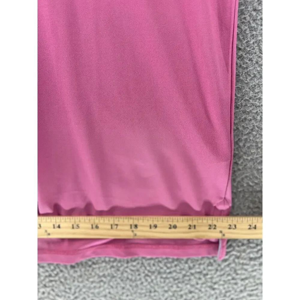 Johnnie O Polo Short Sleeve Golf Beach Surf Salmon Pink Stretch‎ Mens XL Logo